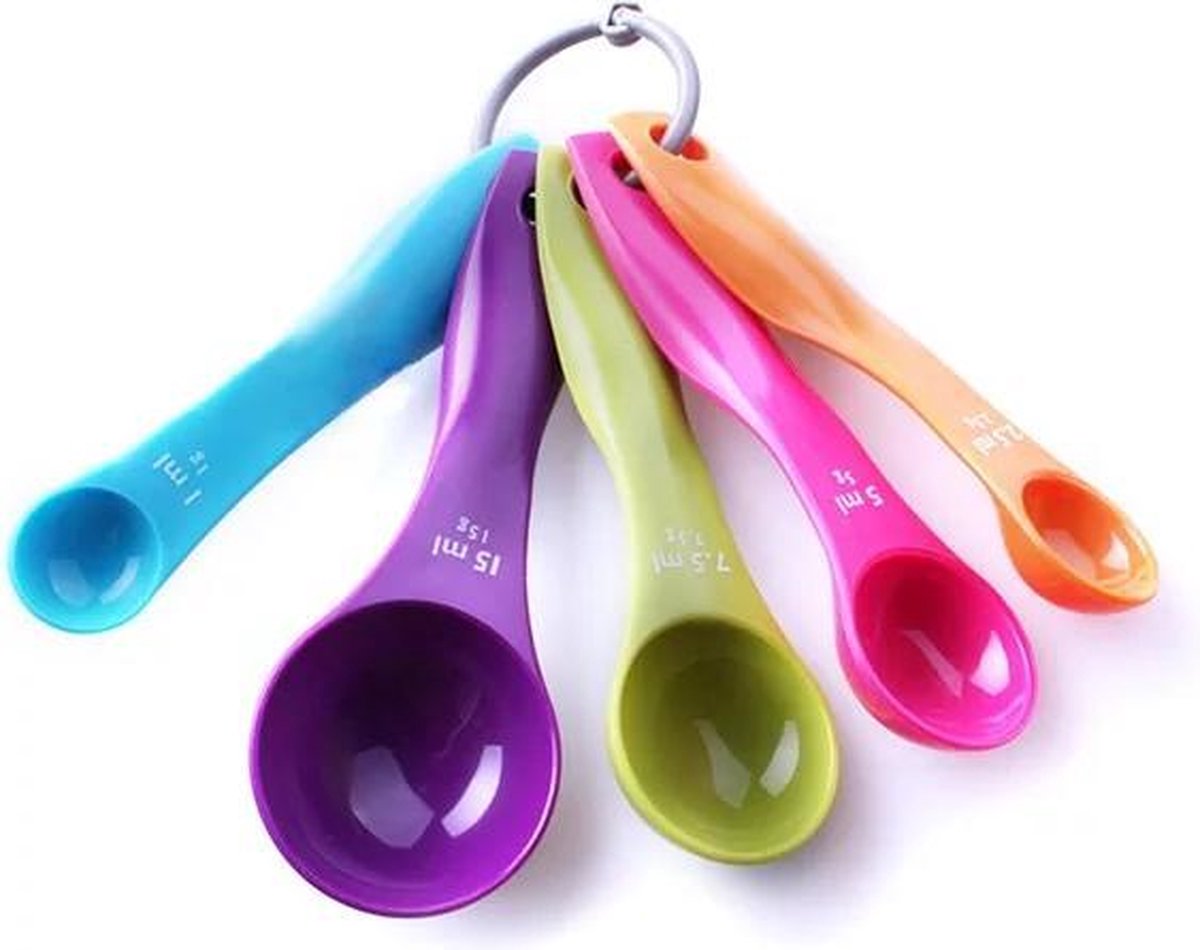 LOUZIR Maatbeker Set - Multicolor - 5 stuks