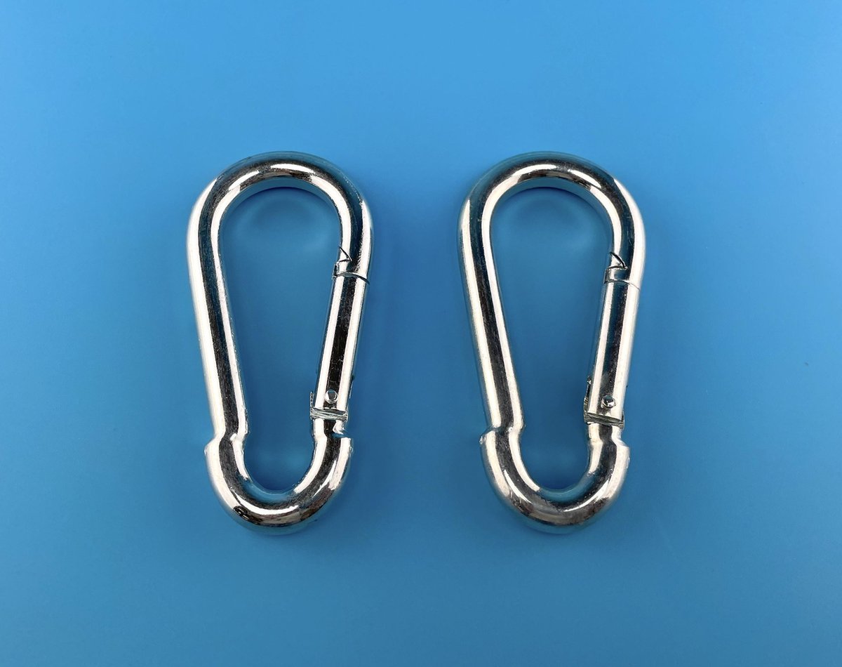 Karabijnhaak - 10 cm - 2 stuks