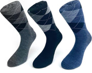 3 paar Meisterhome® Thermo Diabetes sokken vol badstof in de kleuren zwart- grijs- jeans 43-46