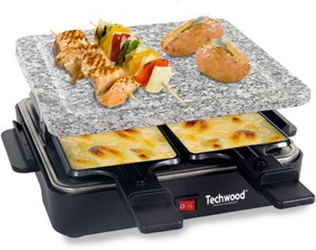 Techwood Steengrill- en Racletteset TRA-47P 2-in-1