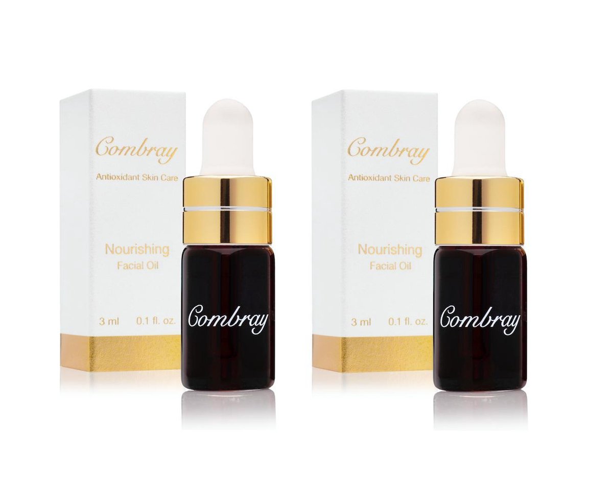 Combray Nourishing Facial Oil - Travel Pack (2 x 3ml) - Barstensvol Antioxidanten - Uniek Ingredient - Bewezen Effectief