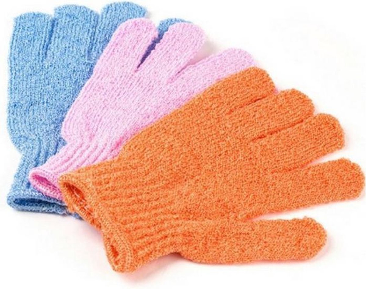 Orange85 - Schrubhandschoen - 2 stuks - Full body