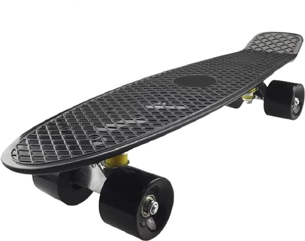 Verfez  - Zwart – 22 inch (56CM) | skateboard | Longboard | Cruiser Skate Board | Board voor Meisjes en Jongens | Skate