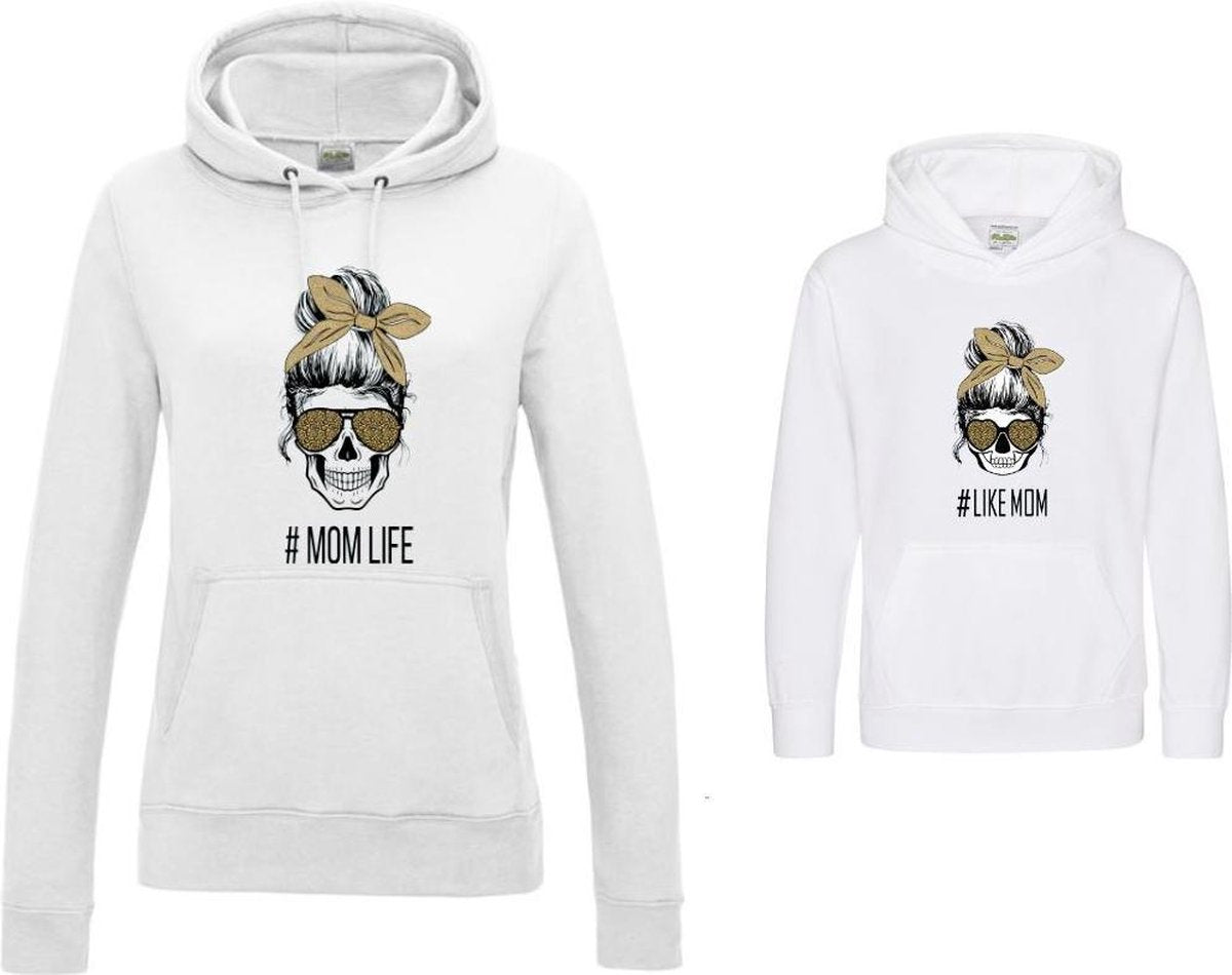 Twinning sweater skull momlife/like mom