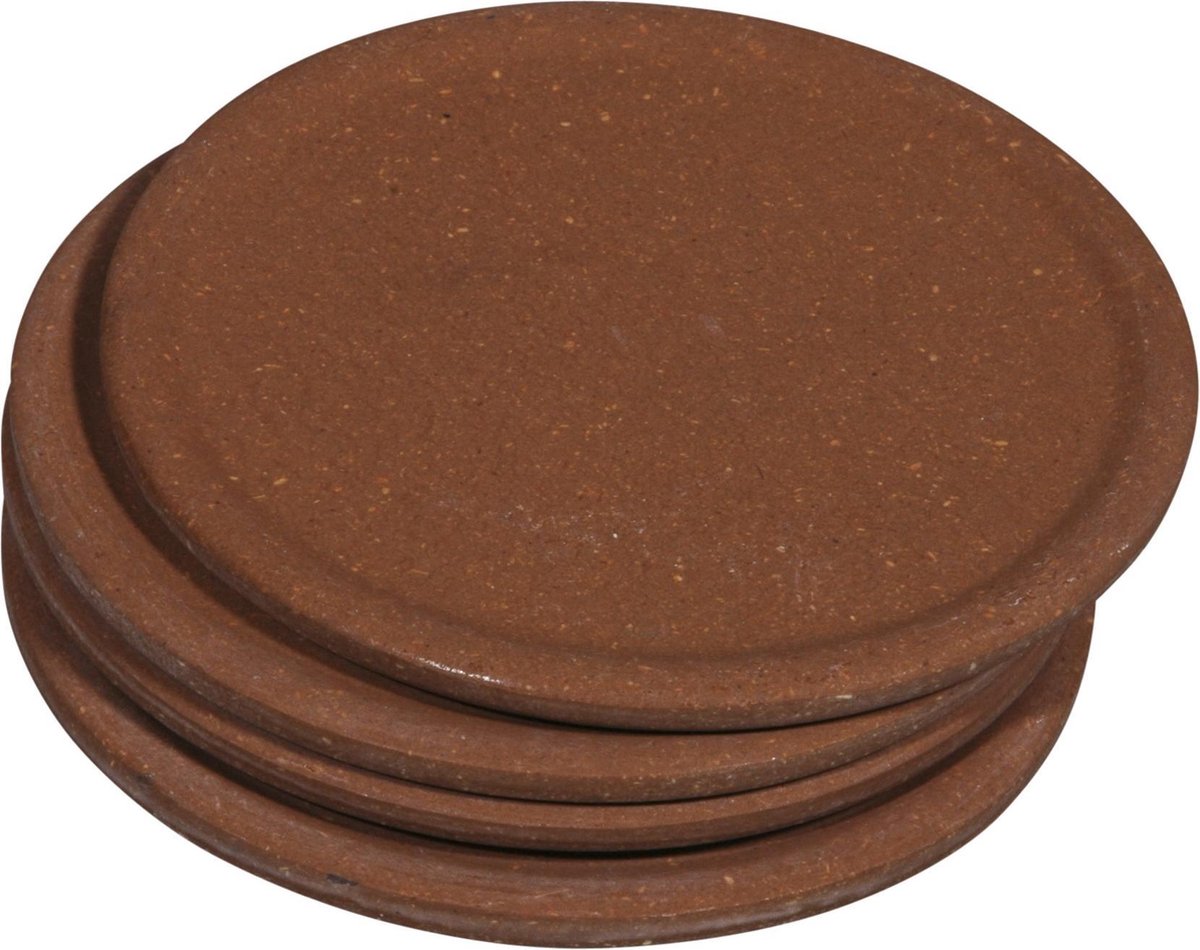 Zuperzozial Roller Coaster Onderzetters - Ø 10 cm - 4 stuks - Machiatto Brown
