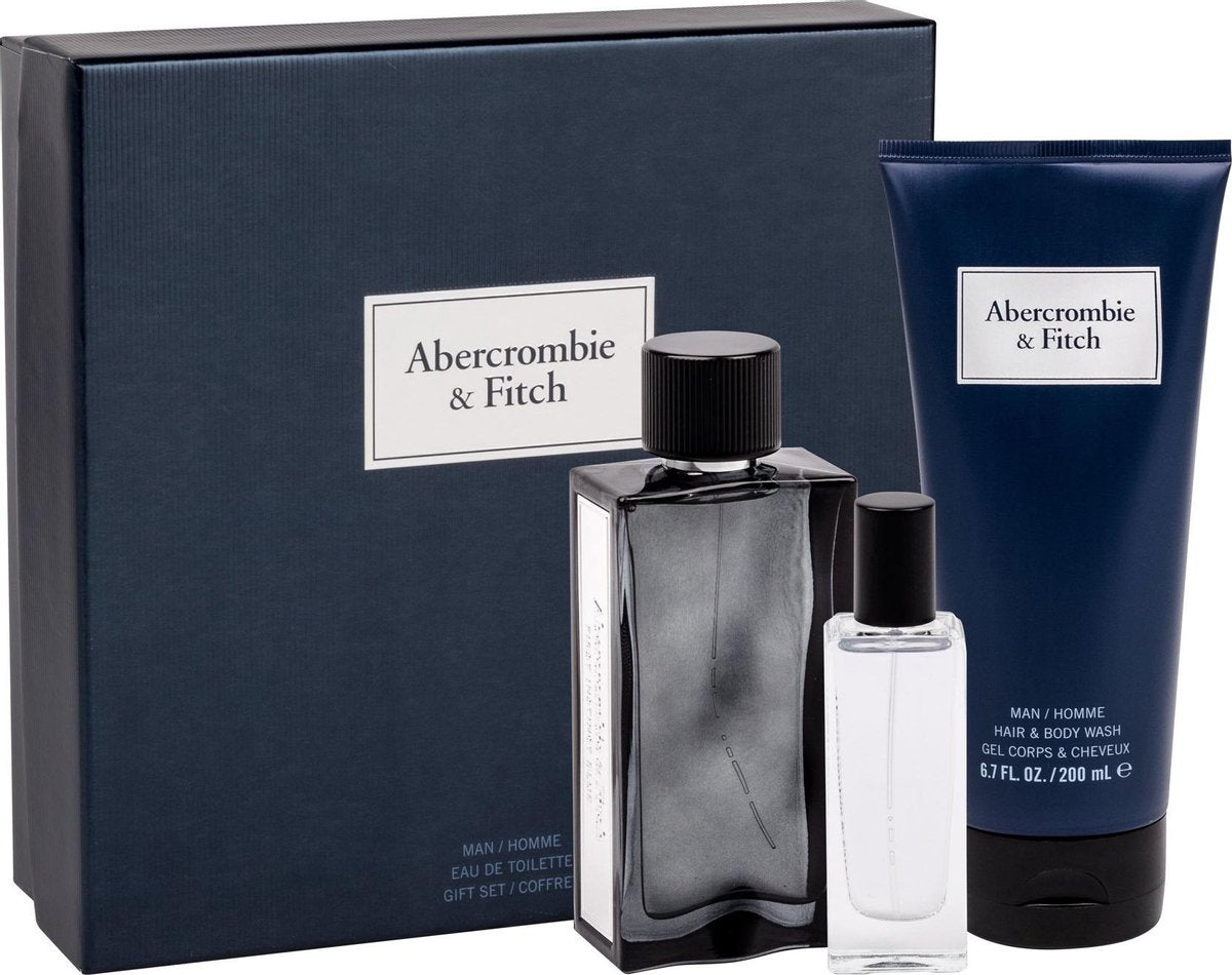 Abercrombie & Fitch First Blue Eau De Toilette Spray 100ml Set 3 Artikel 2019