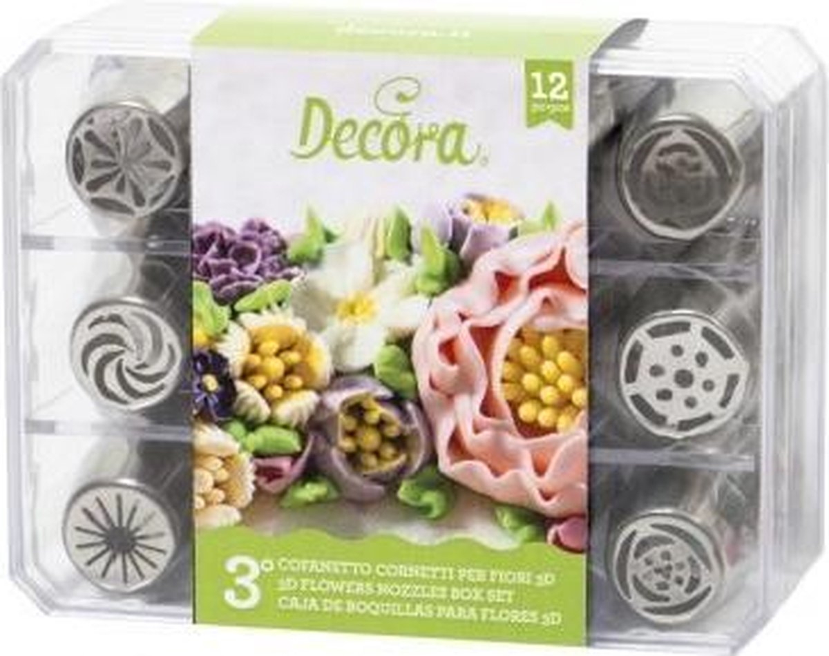Spuitmondjes 3D - Boeket - Set 3 - Decora