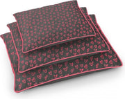 D&D Hearts petbed Grijs/roze 120x80x18CM
