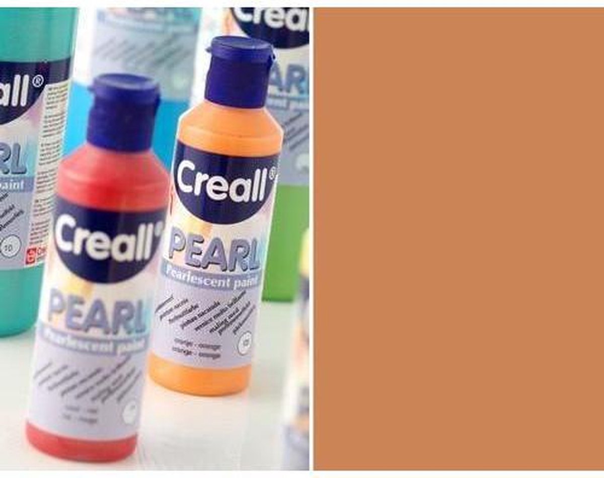 Creall Pearl - parelmoerverf bruin 1 Fles - 80 Mililiter 90615