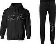 Dames joggingpak girl mom met kindernaam-Maat Xl