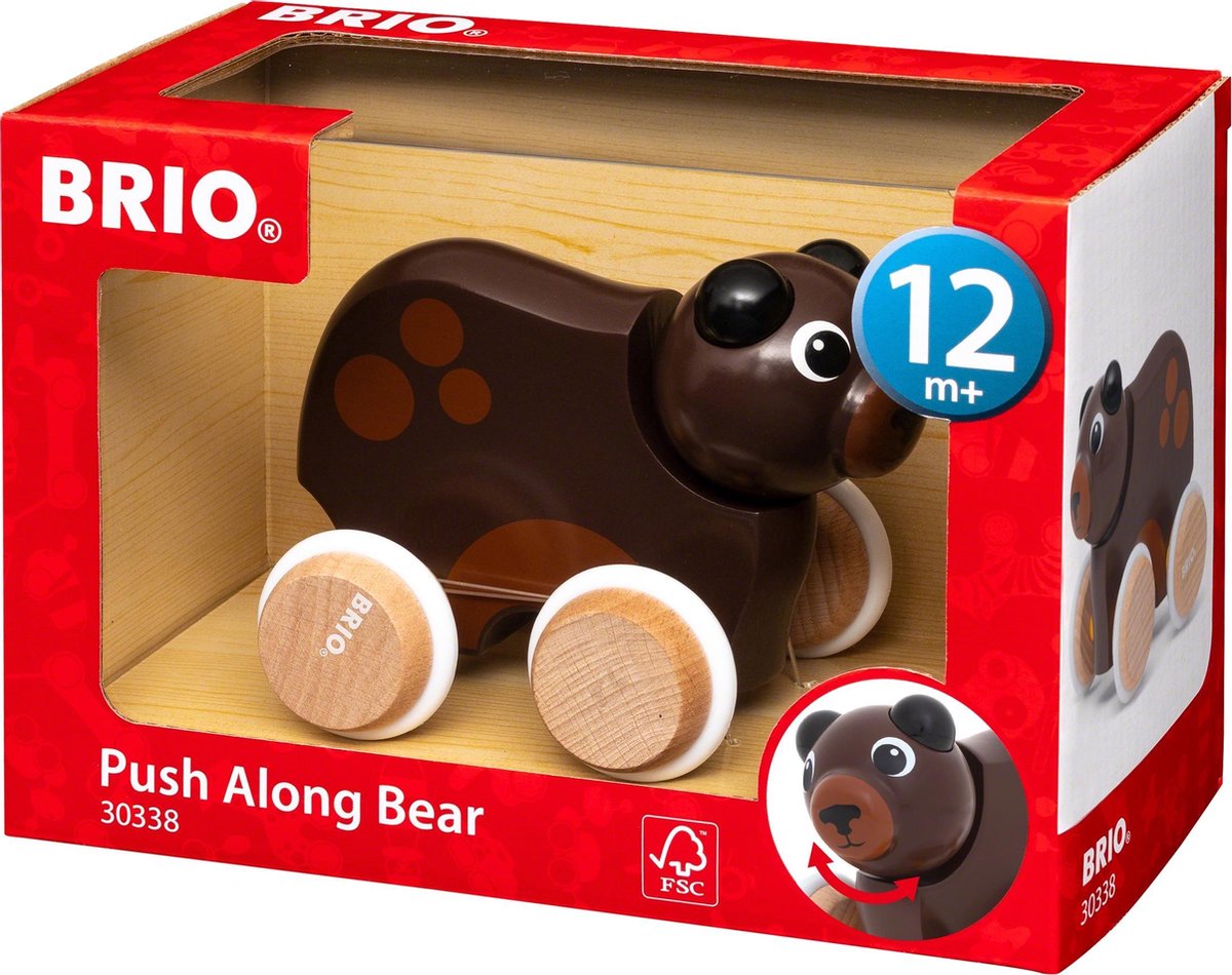 BRIO - Push Along Bear (30338)