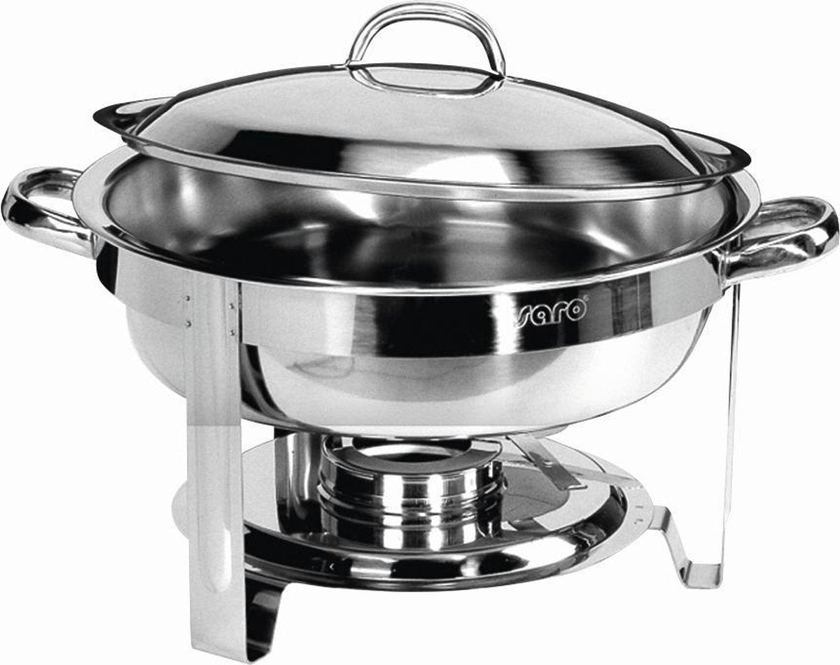 Chafing Dish professioneel model CARLA - rvs - 2 jaar garantie - 4 liter inhoud