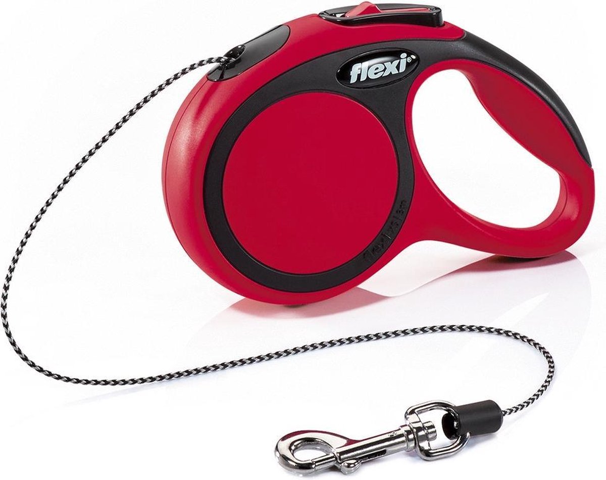 Flexi New Comfort Koord - Hondenriem - Rood - XS - 3 m - (<8 kg)
