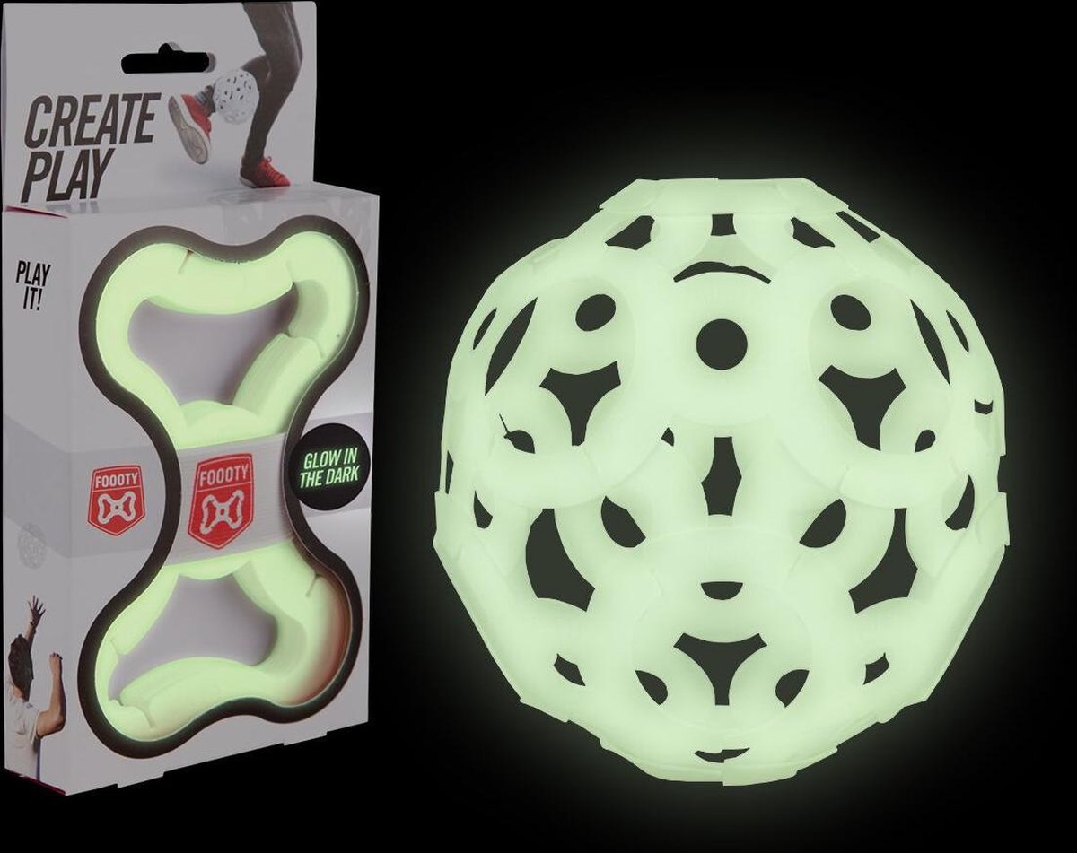 FOOOTY Reis Voetbal Glow in the dark - Creëer je eigen Bal voor Binnen en Buiten
