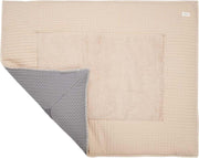 Koeka Boxkleed wafel Amsterdam - steel grey/sand 80x100cm