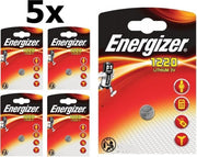 5 Stuks - Energizer CR1220 3V 40mAh lithium knoopcelbatterij