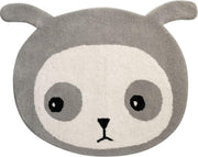 Luckyboysunday Vloerkleed 84 X 52 Cm Wol Wit/grijs