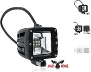 AngryMoose DOUBLE 10  2'' scene - LED lampen - verstraler - zwart - 9-32 volt