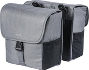 Basil GO Dubbele fietstas - Grijs - 32 Liter