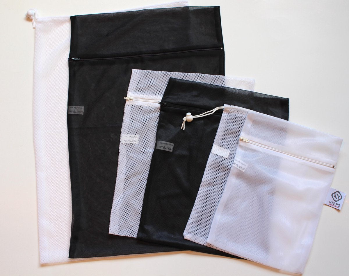 Set met 6 Waszakjes in diverse maten (klein