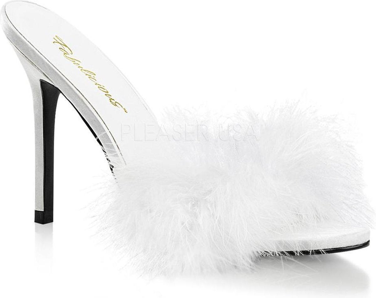 Fabulicious Muiltjes met hak -46 Shoes- CLASSIQUE-01F US 15 Wit