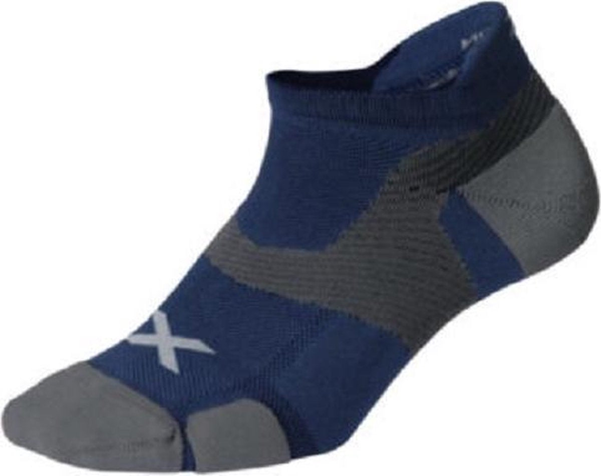 2xu Sokken Vectr Cushion Nylon/elastaan Blauw Maat 35/37