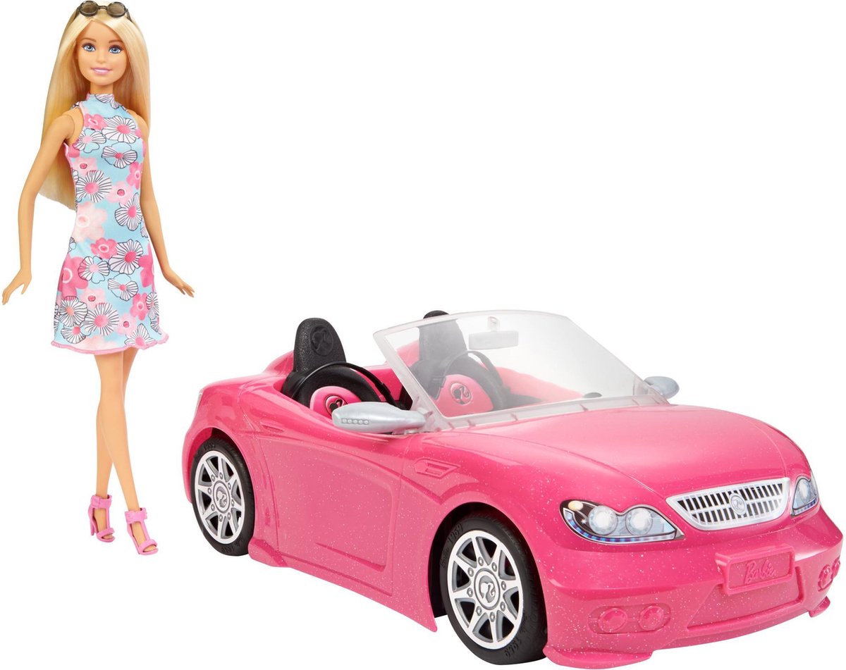 Barbie Cabriolet met Barbiepop