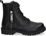 Braqeez Belle Boot Meisjes Laarzen - Maat 28 - Zwart - Laarzen -  Leer - Ritssluiting - Kinderlaarsjes/Kinderschoenen
