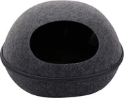 Iglo kattenmand - Vilt - Antraciet - 47 x 38 x 25 cm