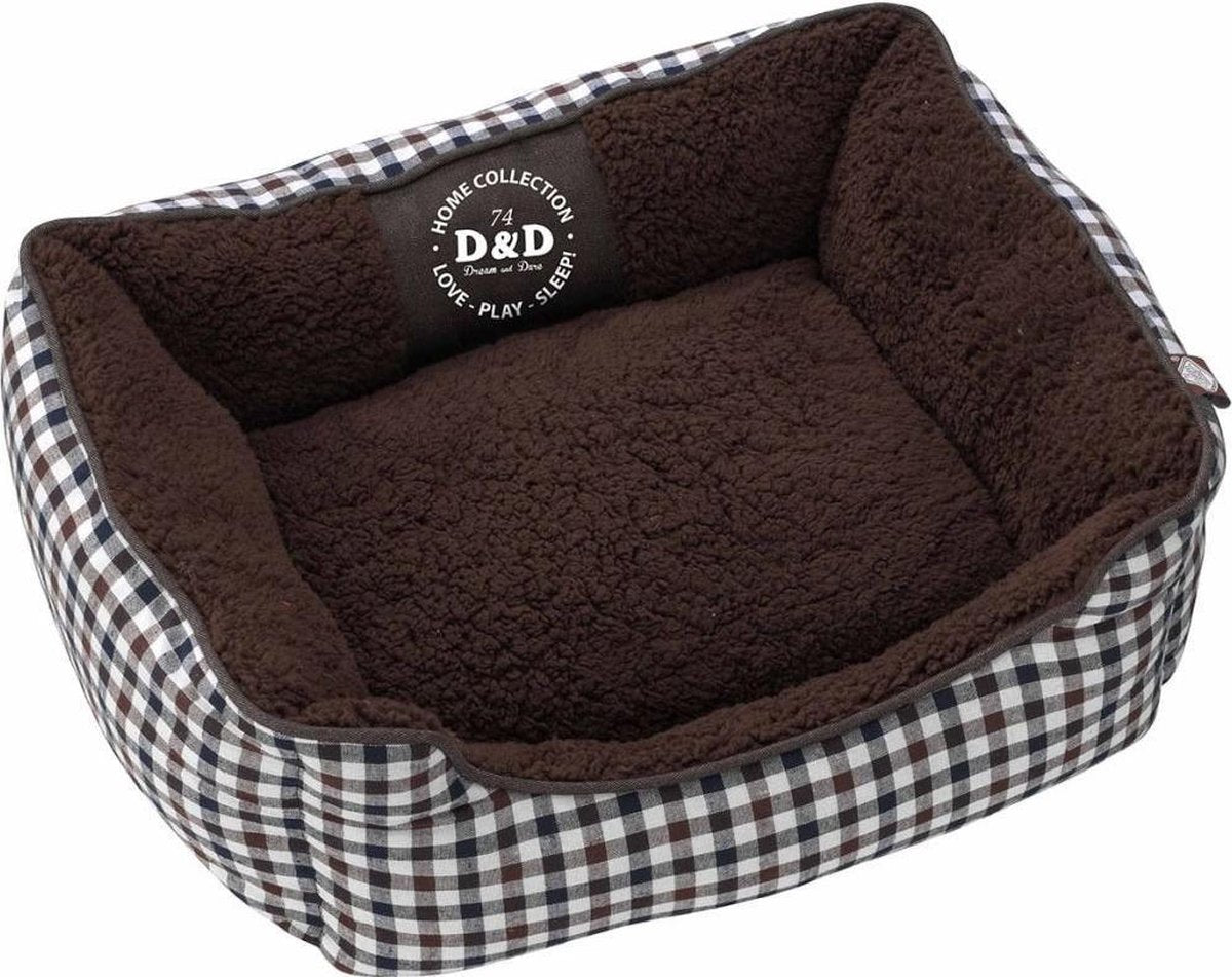 D&D Huisdierenbed Sweet Checker 60x50x20 cm 671/438084