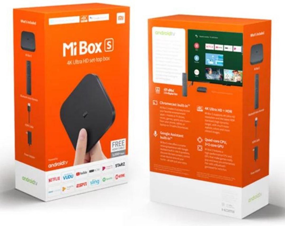 Chrome cast - 4K Ultra HD - 1000+ Apps - Afstandbediening