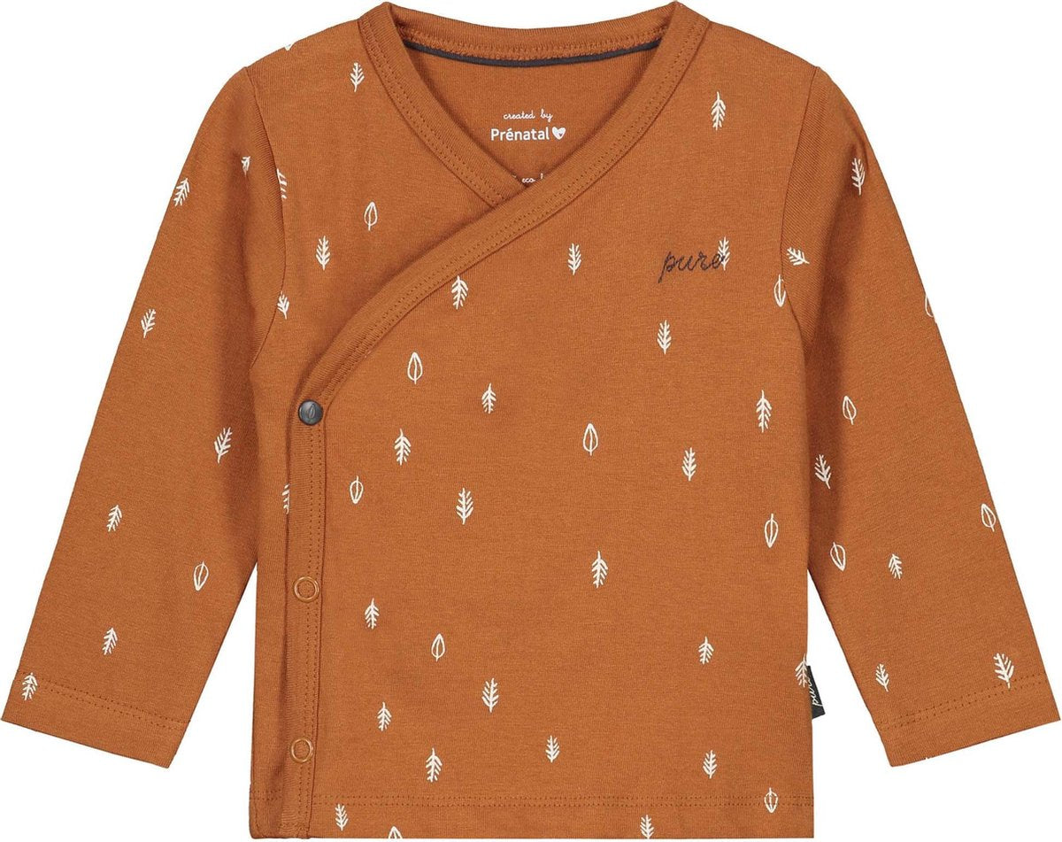 Prénatal Baby Overslag Shirtje unisex - Baby kleding voor Jongens en Meisjes - Maat 44 - Oranje