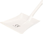 Kinder stoffer blik wit van metaal 13 x 10 cm - Kinderspeelgoed schoonmaakartikelen
