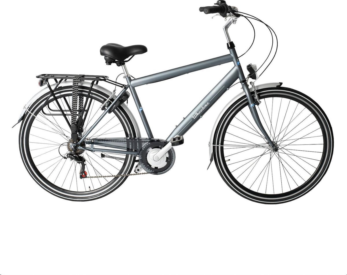 Wheelerz herenfiets 6 versnellingen matgrijs