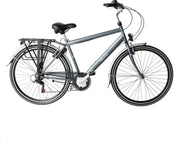 Wheelerz herenfiets 6 versnellingen matgrijs
