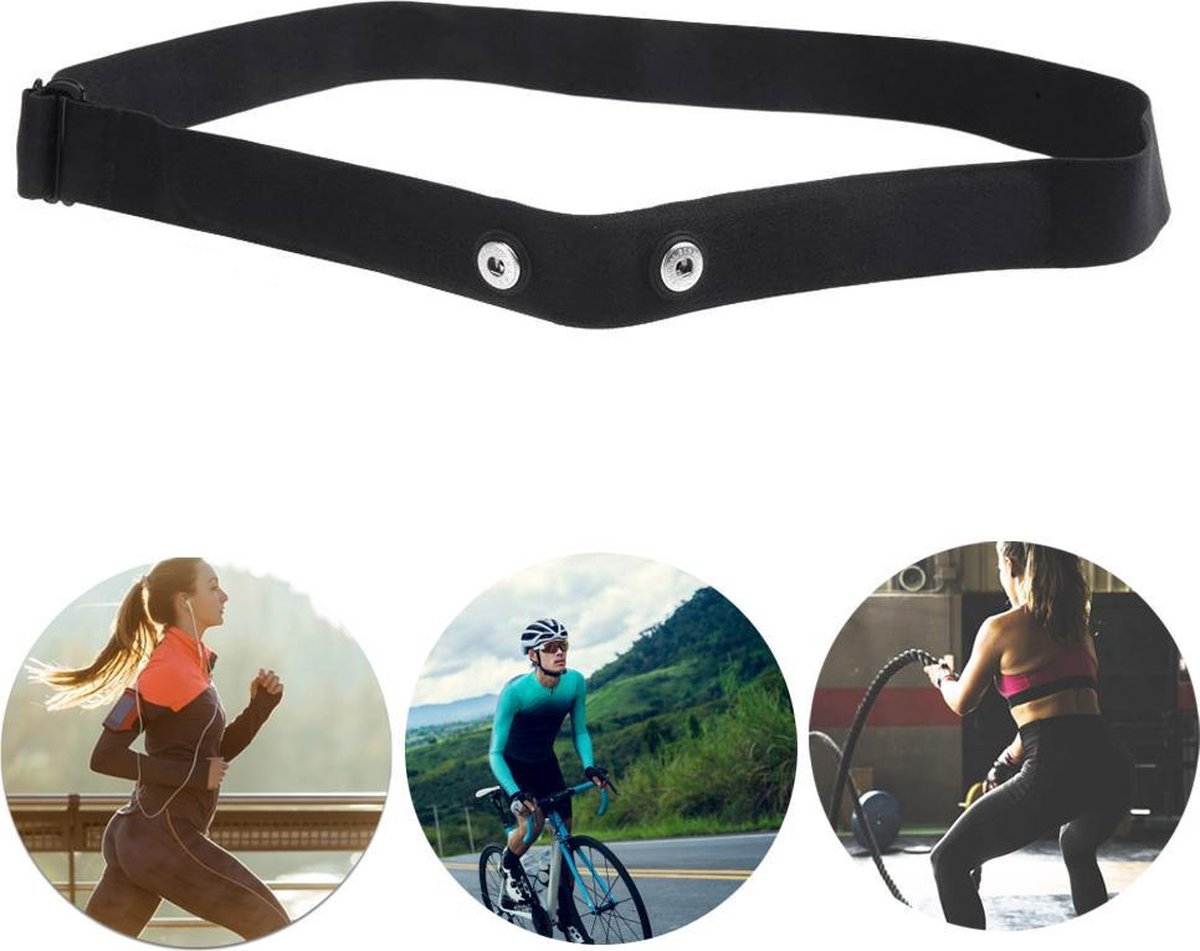 Goodlux Vervang borstband voor hartslagsensor – Universele hartslagband – Hartslagmeter – Elastisch chest strap – Geschikt voor o.a Polar H7