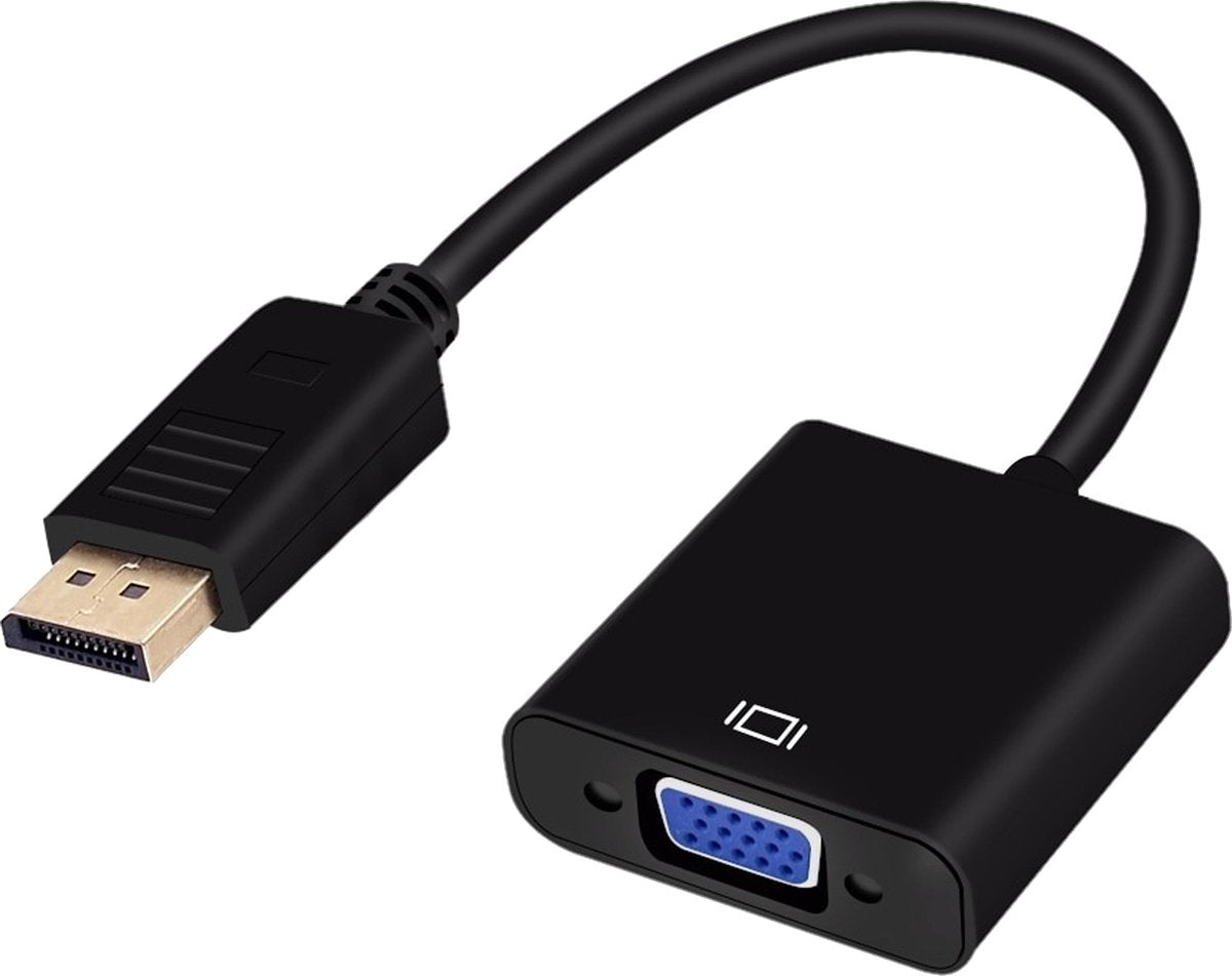 Garpex® Displayport naar VGA – DP naar VGA – DP to VGA – DP naar VGA Adapter Converter Full HD 1080P