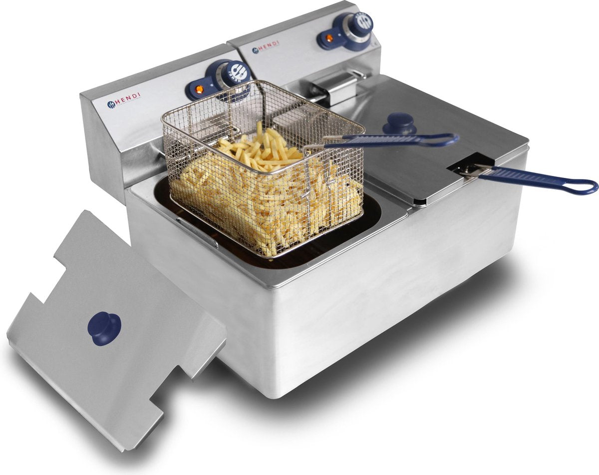 Hendi Friteuse 8+8 liter Blue Line