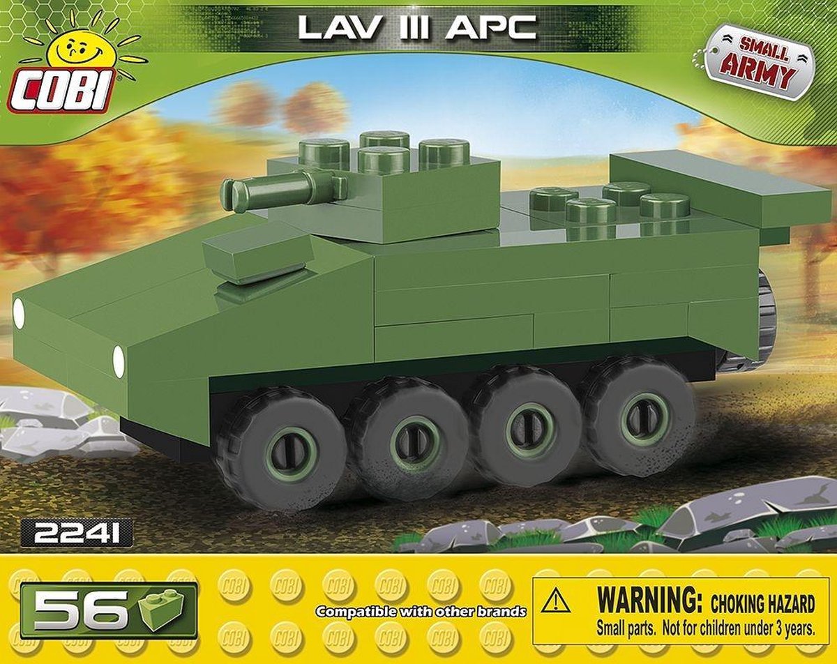 Cobi 56 Pcs Small Army /2241/ Nano Tank Lav Iii Apc