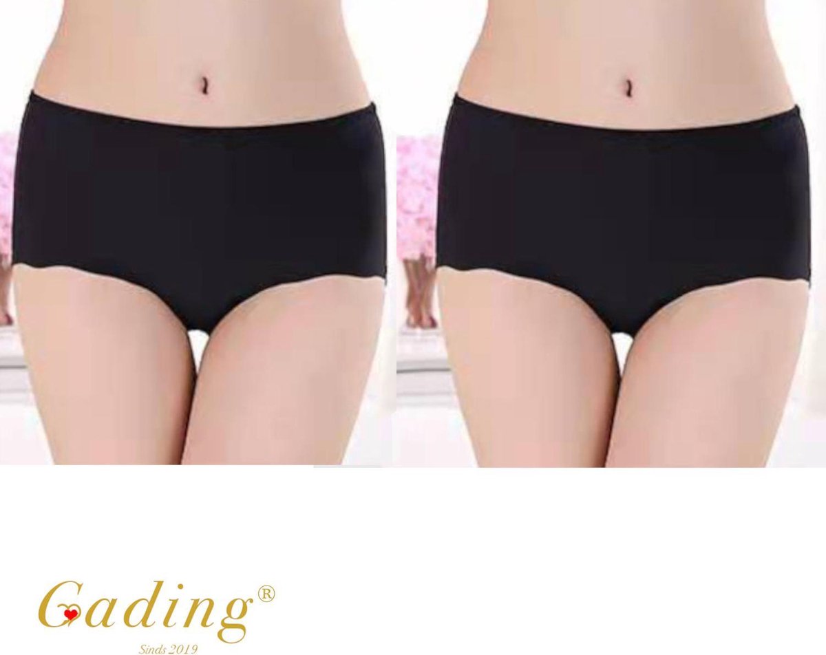 Gading ondergoed dames onderbroeken zomer slip 2 PACK-zwart-M/L
