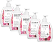 LAVERA Handzeep Berry Care goed verdraagbaar voor de gevoelige huid bij veel reinigen - Voordeelverpakking 5 x 250 ML