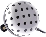 Fietsbel Niet Verkeerd Ding Dong Dots 60 mm - wit/zwarte stippen