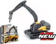 Maisto Volvo EC220E COMPACT EXCAVATOR W/BREAKER geel/zwart schaalmodel 3"