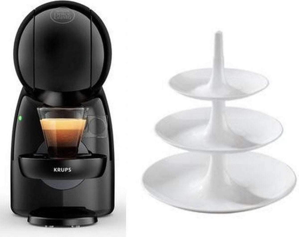 KRUPS Dolce Gusto PicolloKP1A3B10 zwart + Koziol étagère Large- pakket