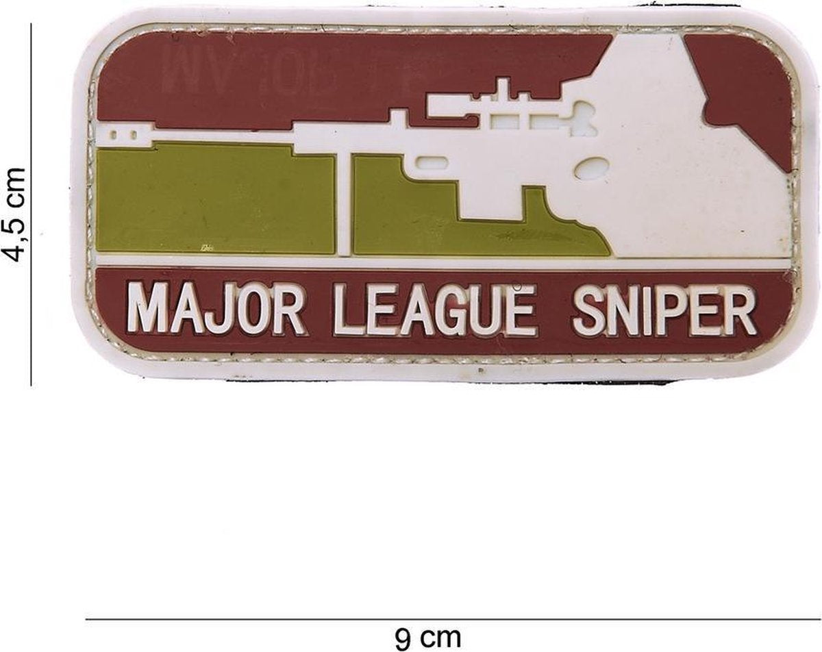 Embleem 3D PVC Major league Sniper Arid