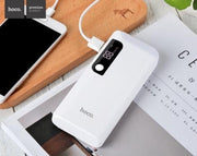 HOCO PSB27 15000mAh Noodaccu Noodbatterij Externe accu 2A / 1A met LED lamp - Wit