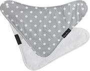 Mum2Mum - Fashion Bandana Wonderslab Katoen - Grijs met stippen