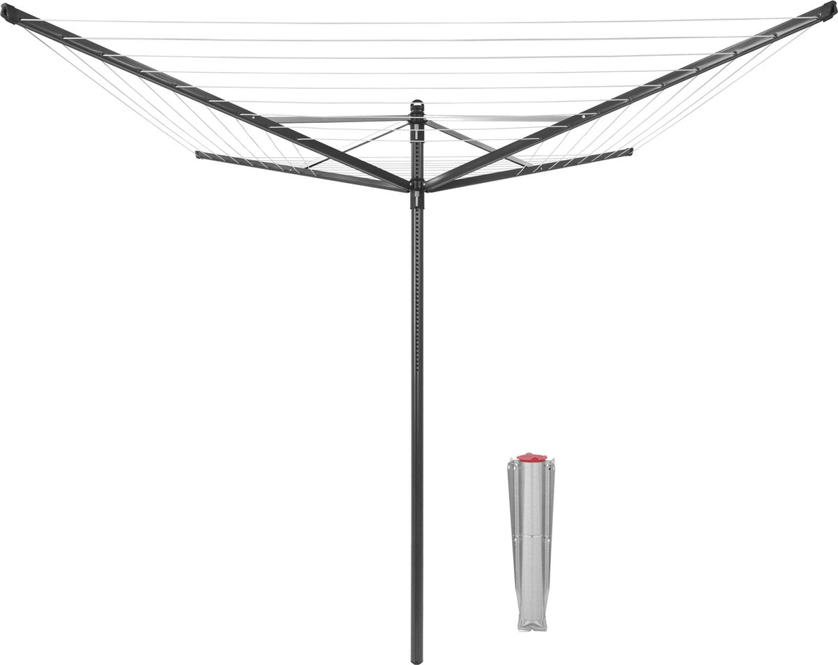 Brabantia Lift-O-Matic Droogmolen met Grondanker - 50 m - Anthracite