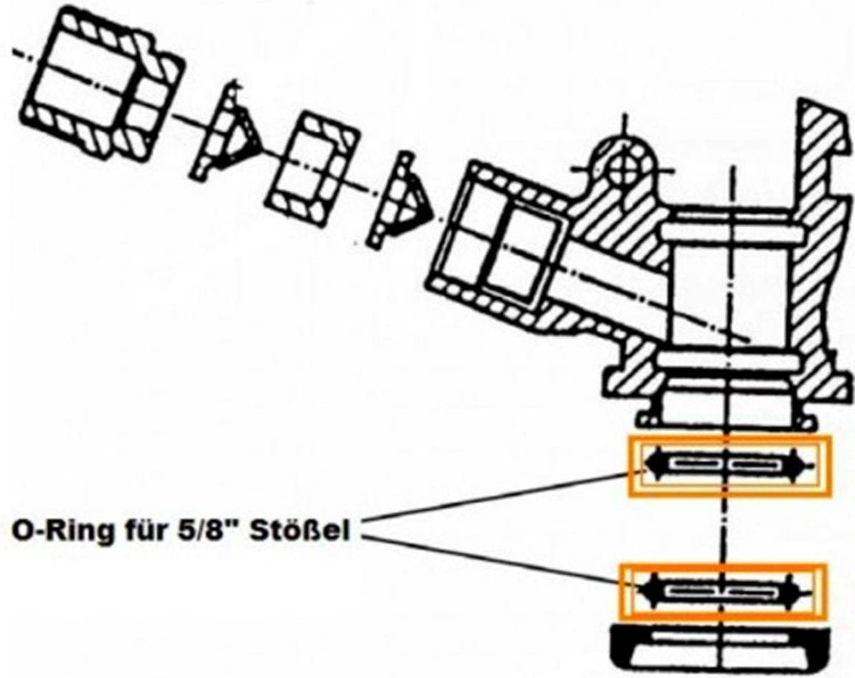 O-ring voor 5/8 plunjer voor fust - Sankey - S korf - (Micro Matic en Hiwi)