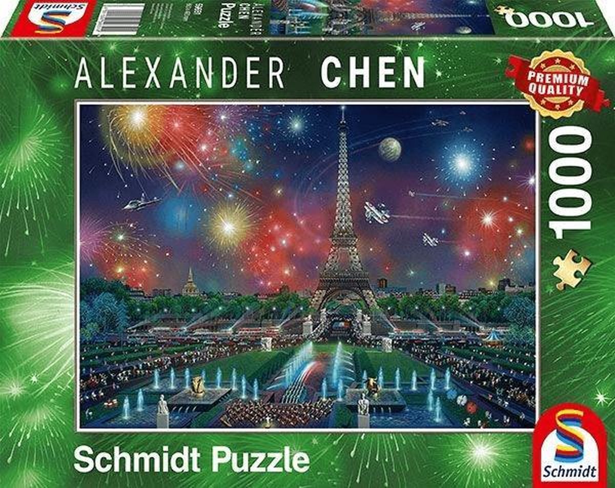 Vuurwerk bij de Eiffeltoren